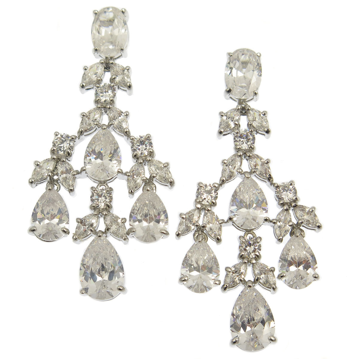 Crystal drop deals chandelier earrings