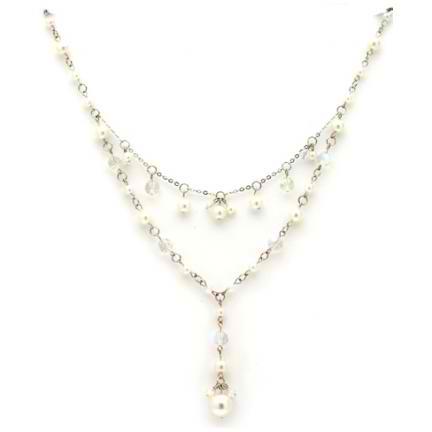 Colored Pearl Bridal Necklaces